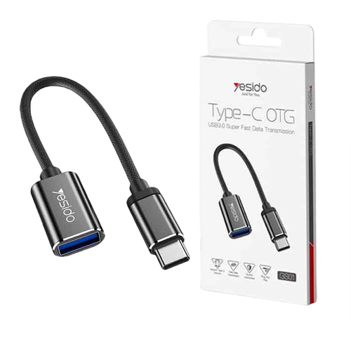 مبدل-OTG-USB-C-به-USB3.0-یسیدو-مدل-GS01-بسیار-زیبا.