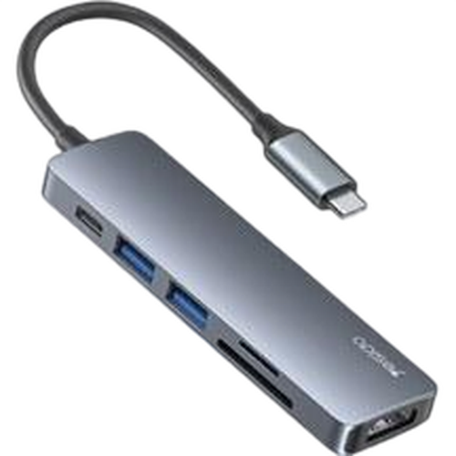 هاب-6-پورت-usb-c-یسیدو-مدل-HB11.