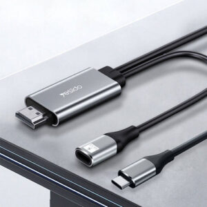 کابل تبدیل USB-C به USB-C /HDMI یسیدو مدل HM01 طول 1.8 متر